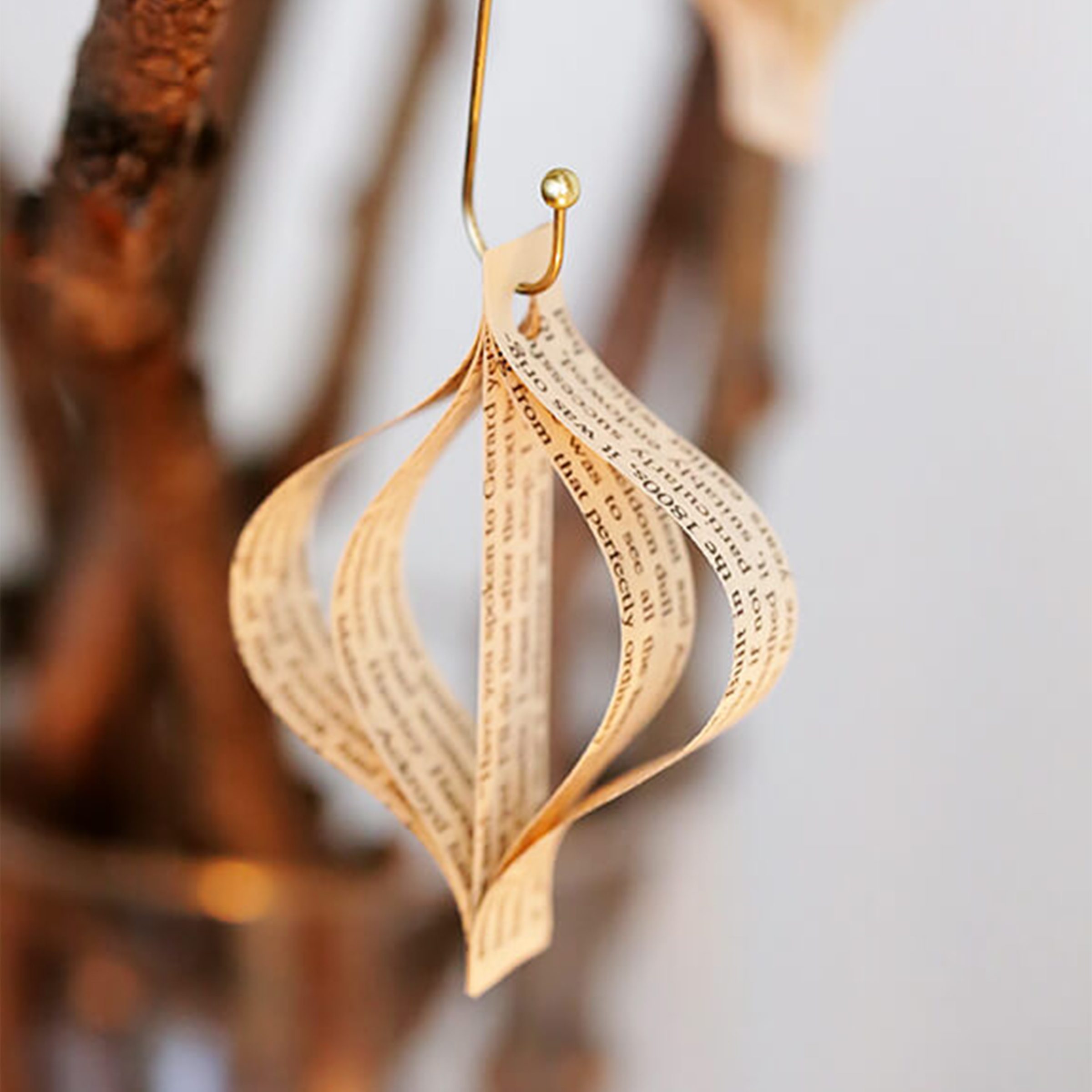 Book Page Ornaments