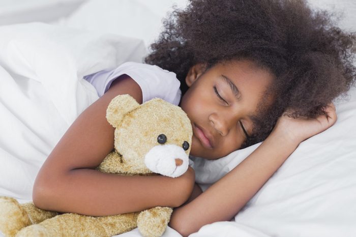 Cute little girl sleeping