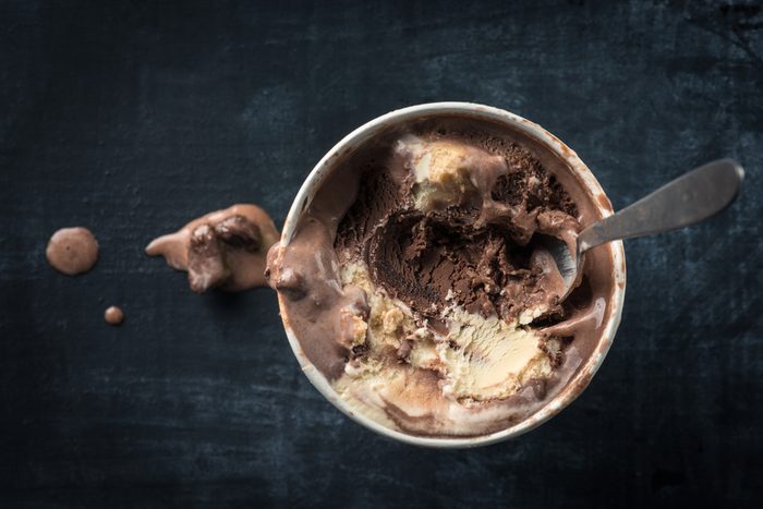 Ice cream in tub