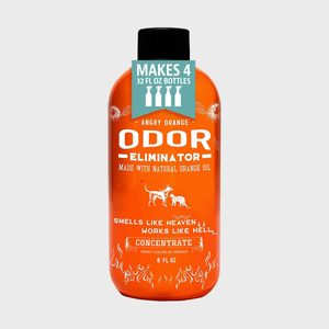 Orange bottle labeled 