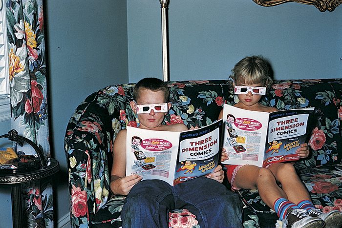 3D comic books vintage photo