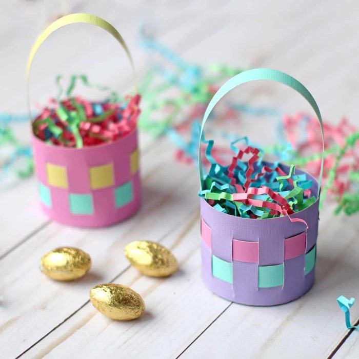 Woven Paper Easter Basket Courtesy Essyjae Instagram