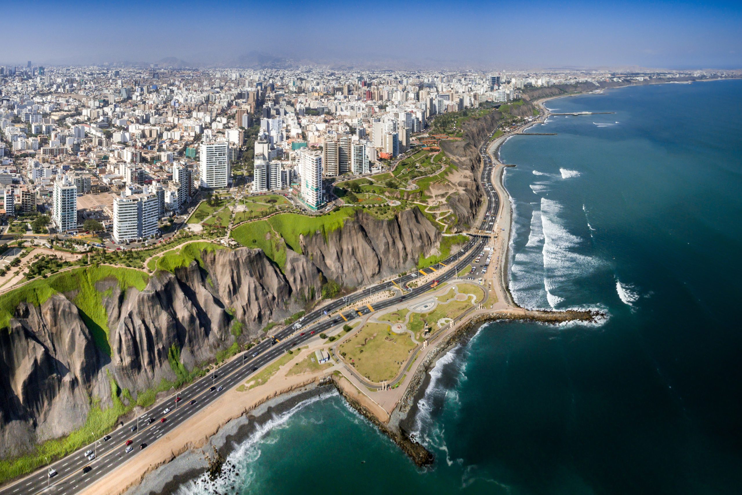 Costa Verde in Lima, Peru