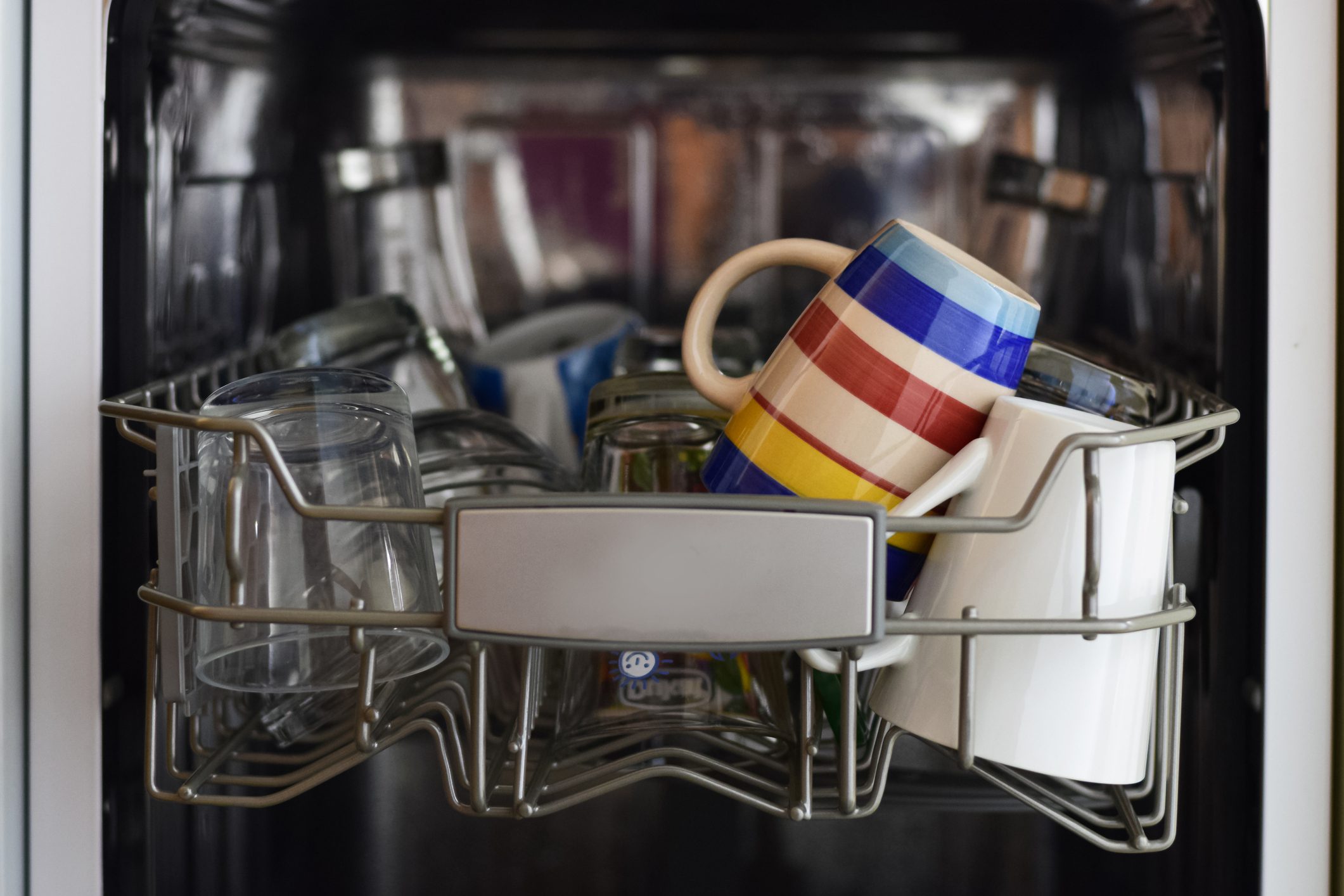 Open dishwasher