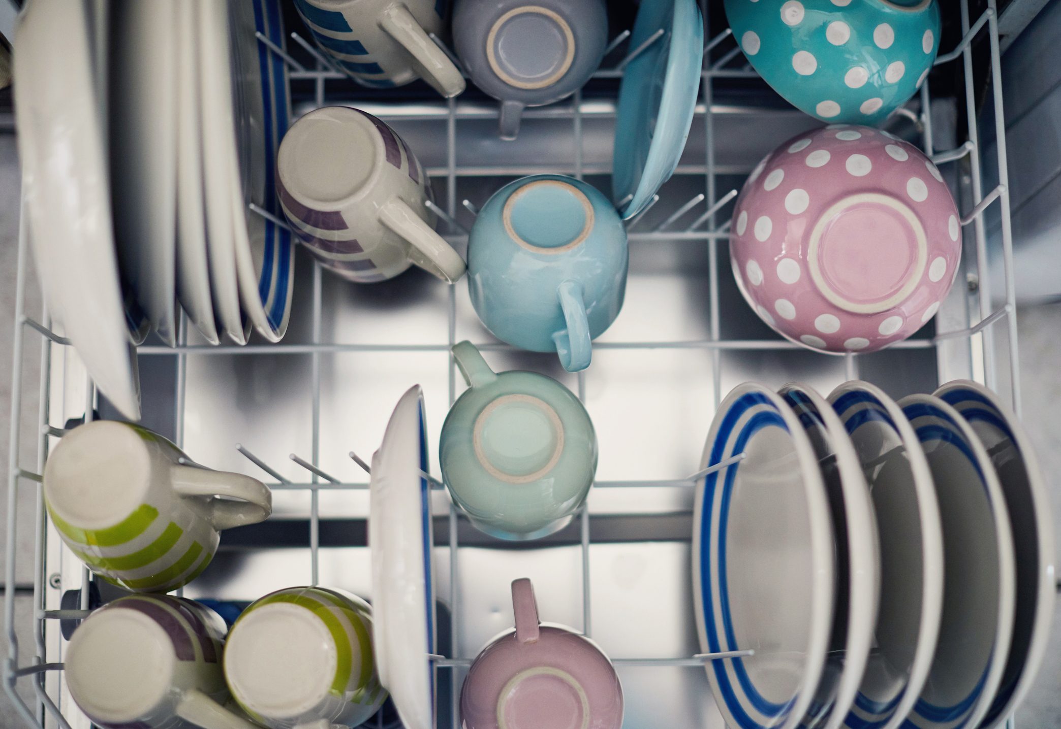 Loaded dishwasher