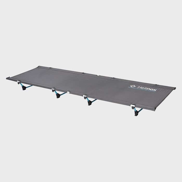 Cot resting on multiple legs, featuring 