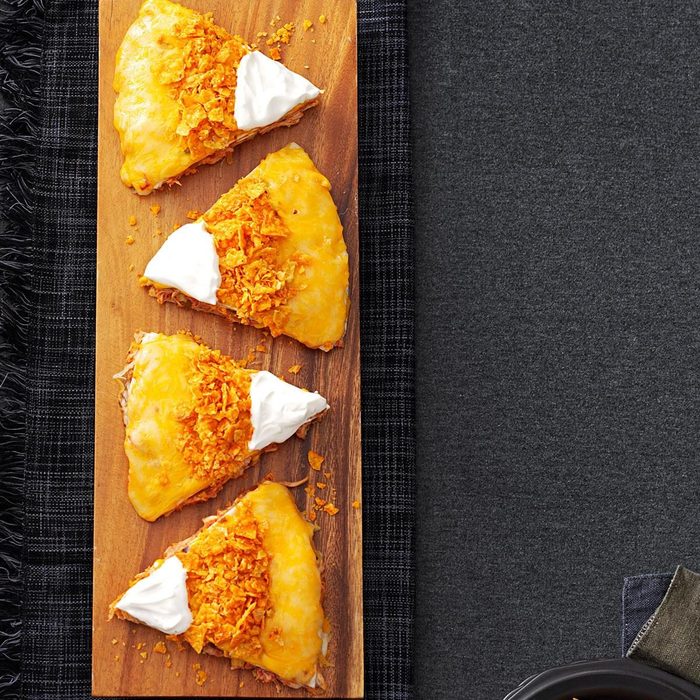 Candy Corn Quesadillas