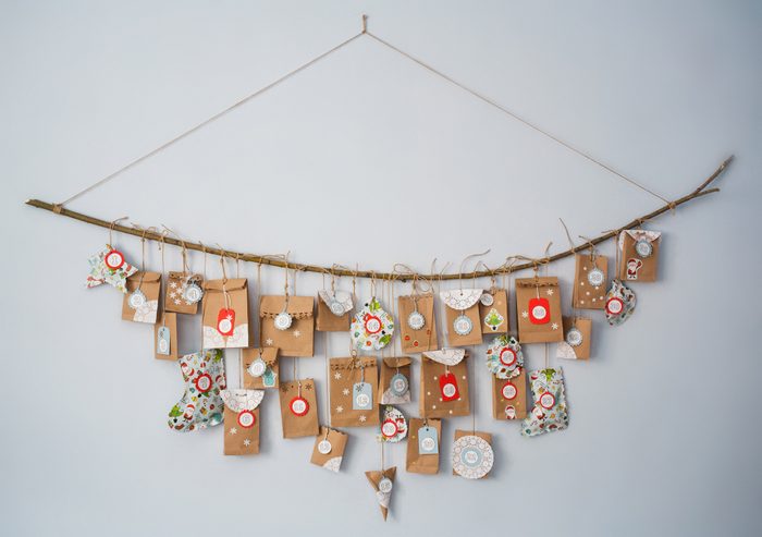 gift bag advent calendar for christmas
