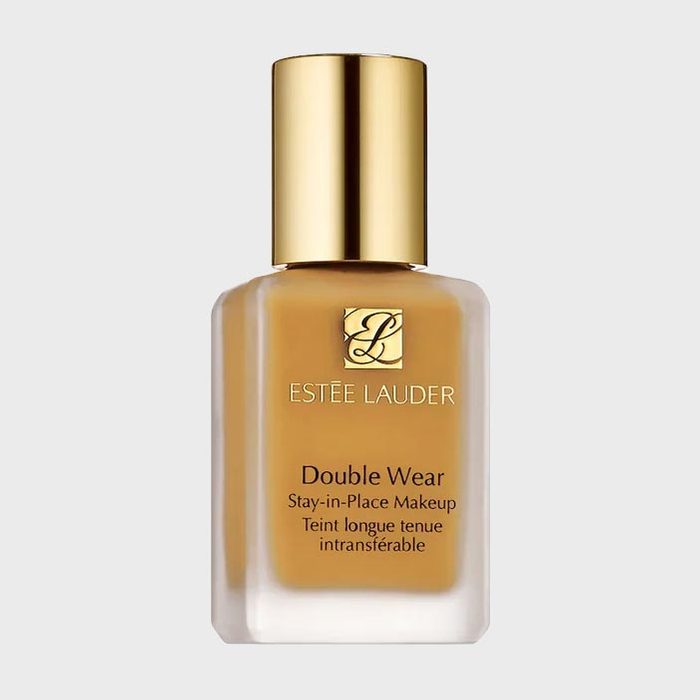 A makeup bottle labeled 