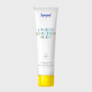White tube with yellow cap displays 