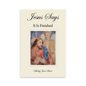 Book cover displays Jesus with an angel, set in a biblical scene. Text reads 
