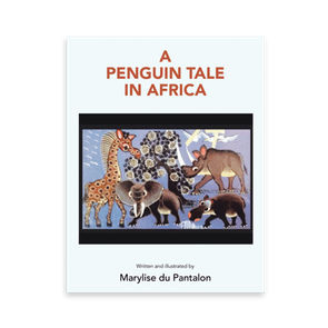 Book cover features animals standing near a tree; title reads 