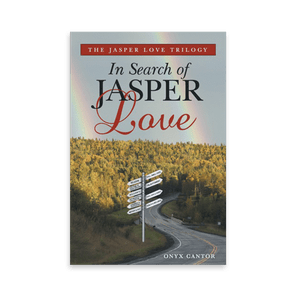 Book cover features a winding road amidst a forest with a multi-directional signpost; title reads 