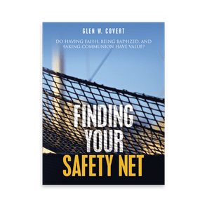 A net is stretched taut, silhouetted against a blue sky. Text reads: 