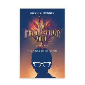 Silhouette wearing glasses appears against fiery backdrop, featuring the text: 