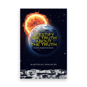 Book cover shows Earth and sun in space, with text: 