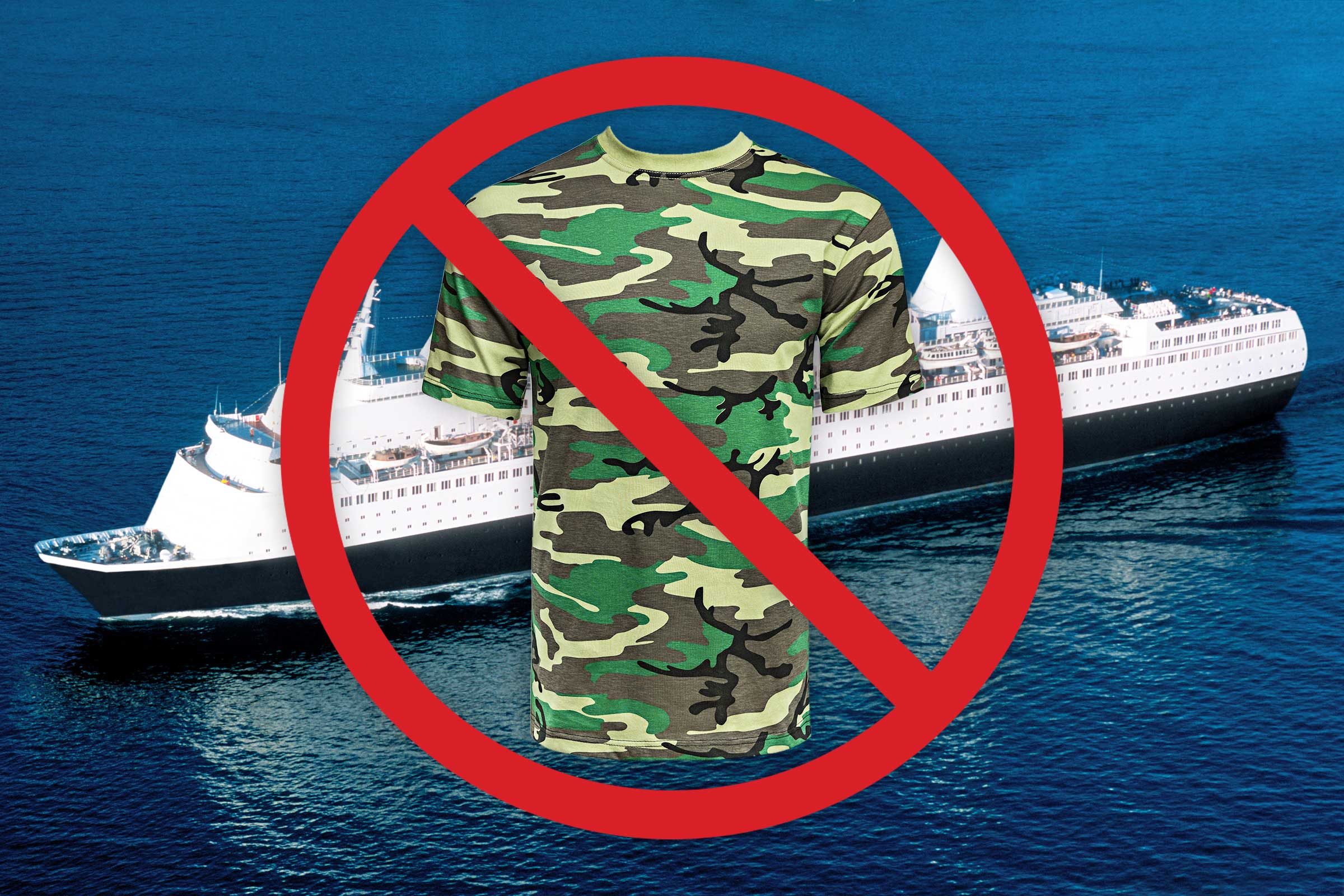 The Surprising Reason You Shouldn’t Bring Camouflage Clothing on a Cruise