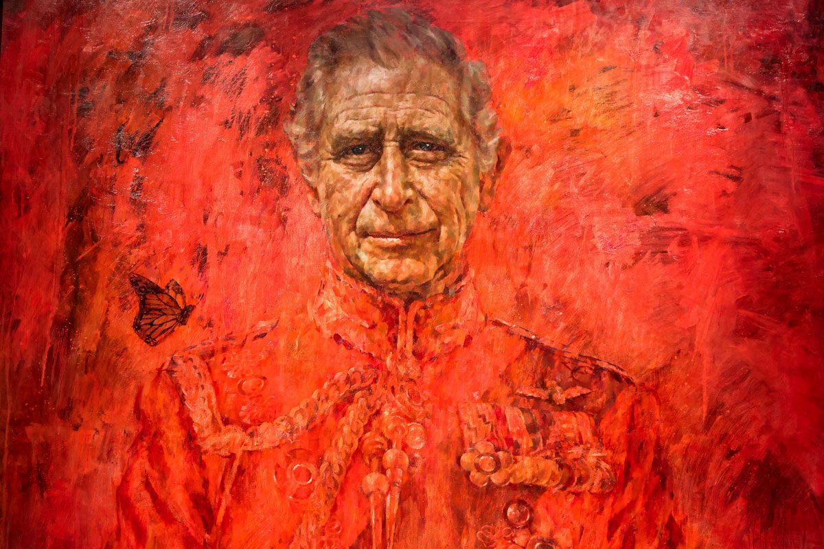 First Official Portrait Of King Charles